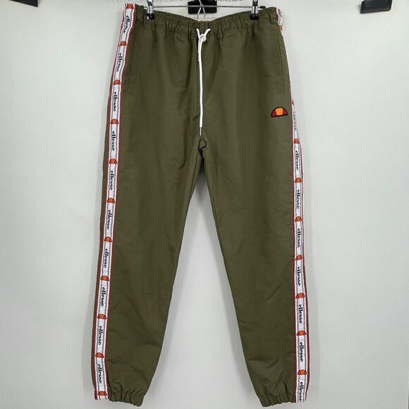 Ellesse Green Drawstring Pocket Elastic Waist Sweatpants Jogger Size Medium - Picture 1 of 9